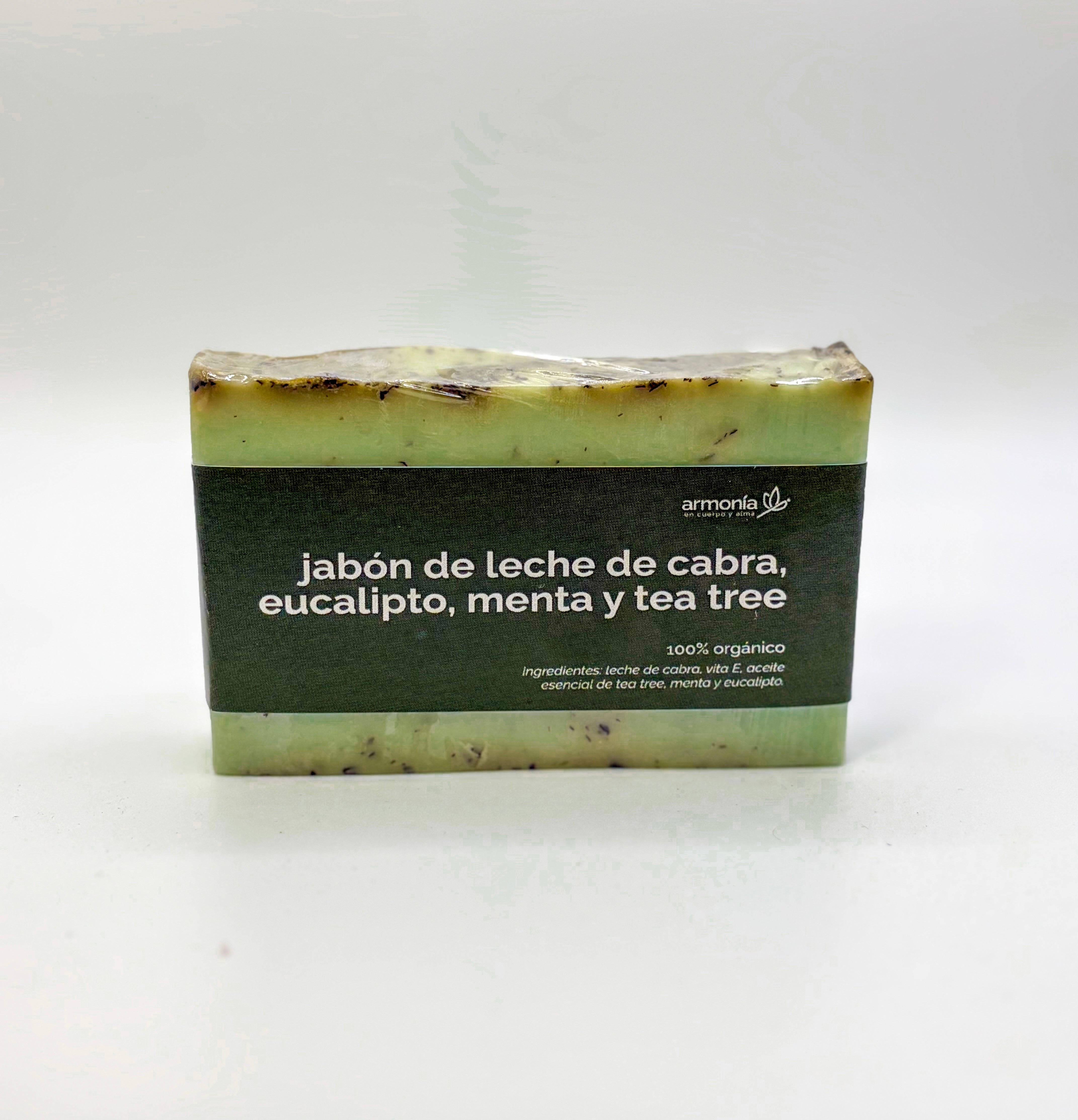 Jabón de Leche de Cabra, Eucalipto, Menta y Tea Tree